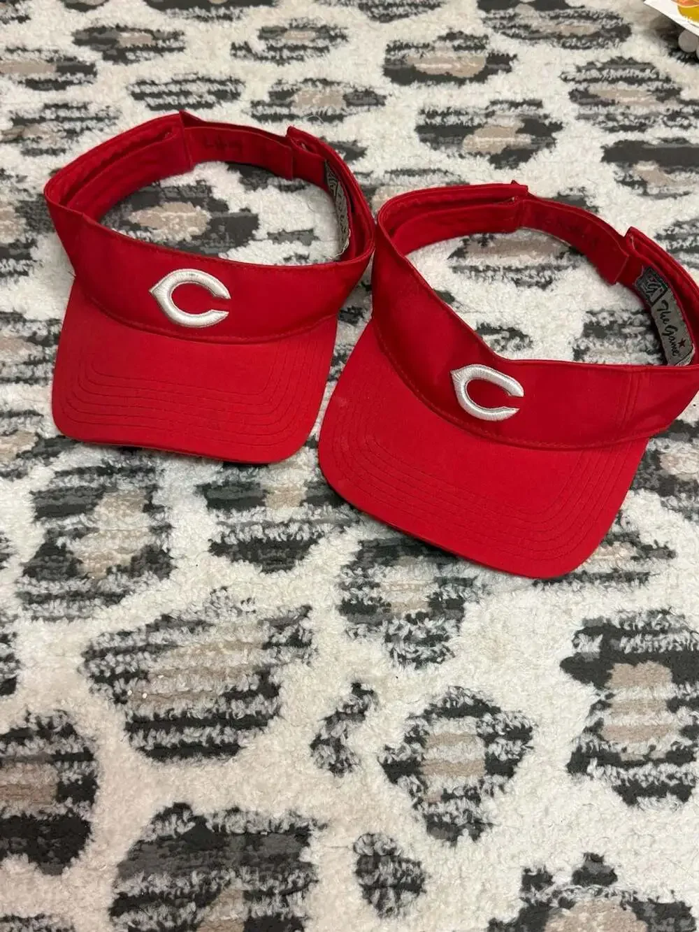 The Game Cincinnati Reds Adjustable Athletic Visor (Set of 2)
